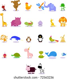 Animals from animal alphabet