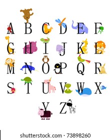 Animals from animal alphabet