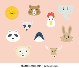 Animals. Animal set. Cute animal. Vector set. Clipart vector.