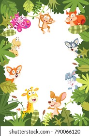 Animals Banner Vector Illustration