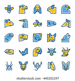 Animals and Birds Vector Icons 2