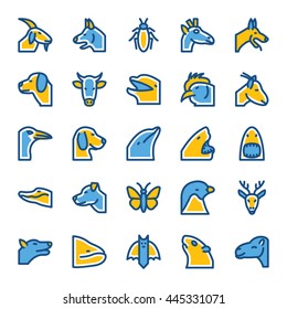Animals and Birds Vector Icons 5