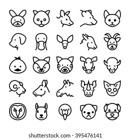 Animals and Birds Vector Icons 8