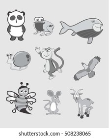animals black white