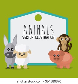 Animals cartoon design