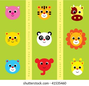 animals cartoon greeting