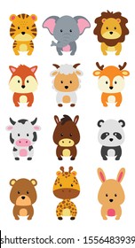 Animals Cartoon Vector, could be used for children's learning or entertaining media