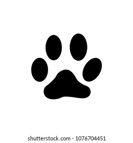 Animals Cat Track vector icon
