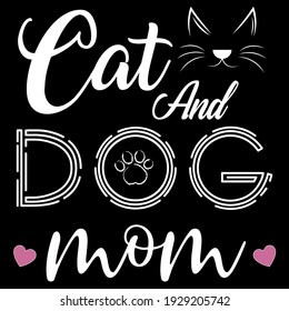 Animals Cats and Dogs T-Shirt Cat Mom  design