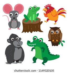 animals character vector design