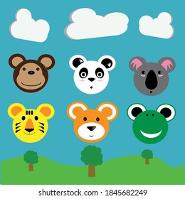 animales para la educación de los niños, con el fin de reconocer el tipo de animales