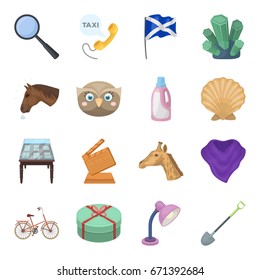 Animals, cleaning, sports and other web icon in cartoon style. Flag, cinema, education icons in set collection.