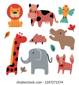 animals collection vector design