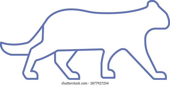 Animals colorful line vector icons
