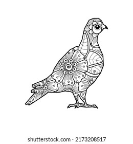 Animals coloring page for kids and adults