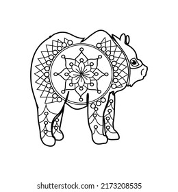 Animals coloring page for kids and adults
