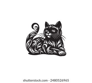 Animals design cat art vector file.