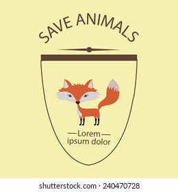 Animals design over beige background, vector illustration