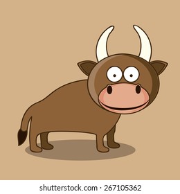 Animals design over brown background, vector illustration