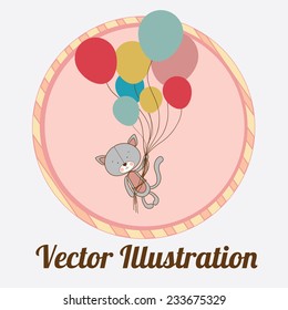 Animals design over white background, vector illustration.
