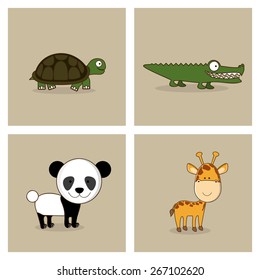 Animals design over white background, vector illustration