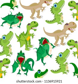 Animals dinosaurs pattern