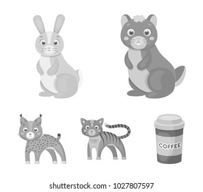 Animals, domestic, wild and other web icon in monochrome style. Zoo, toys, children, icons in set collection.