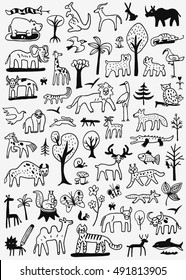 animals doodles