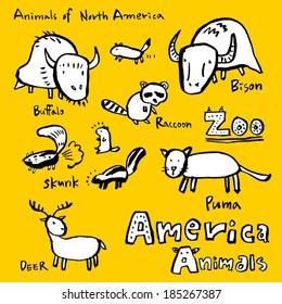 Animals drawing / zoo