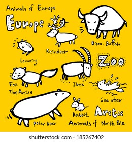 Animals drawing / zoo