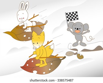 Animals to enjoy by skiing