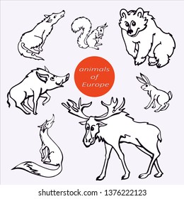 animals of Europe 
