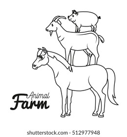 animals farm domestic icon