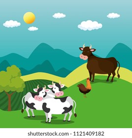 Realistic Brown Cow Dairy Cattle Swiss Stock Vector (Royalty Free ...