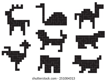 Animals of the figures