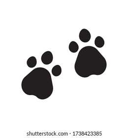 animals foot prints illustration logo vector