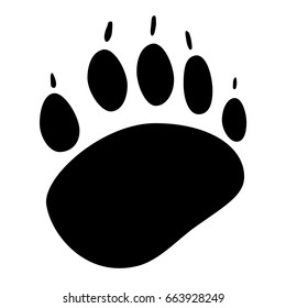 Animals footprint icon. Vector illustration isolated on white background