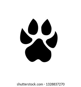 Animals footprints Paw icon. Vector
