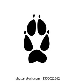 Animals footprints Paw icon. Vector