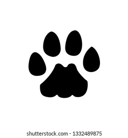 Animals footprints Paw icon. Vector