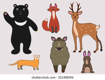 Animals of the forest