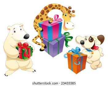 Animals and gifts