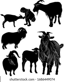 Vektorillustration zur Ziegenentnahme