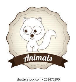 animals graphic design , vector illustration