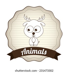 animals graphic design , vector illustration