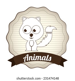 animals graphic design , vector illustration