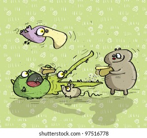 Animals Having Fun