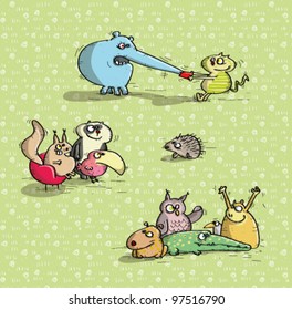 Animals Having Fun
