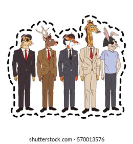 animals hipster design