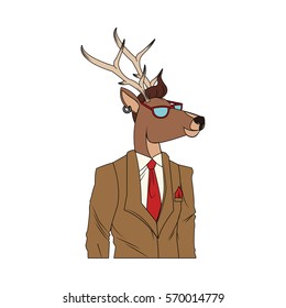animals hipster design